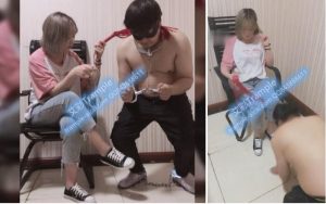【冰冰女王s】棋牌室强制踩踏 口水 滴蜡 捆绑枷锁-97LZTD-95