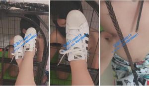 【冷颜女王】脏鞋底，棉袜，踩踏，虐乳-97LZTD-1359