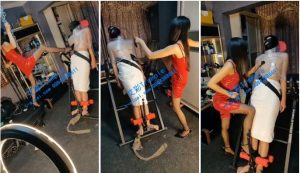 盟主黑丝高跟调教木乃伊奴