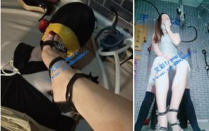 【东营天香百合】丝袜全身捆绑，电击乳头，碾压高跟鞋，鞭打
