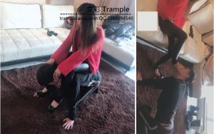 【小雅女王】在家无聊脚耳光。钻跨。骑马。口水