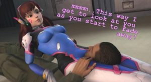 【守望先锋】动漫游戏-D.VA 天使 黑百合-高清 踢打坐脸腿绞