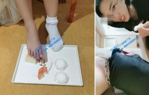 【银河S】脚喂食，吃女王嚼过的食物