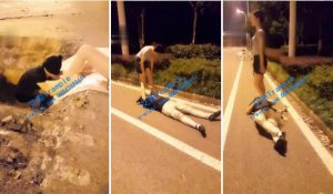 【定制视频角度】野外马路调教