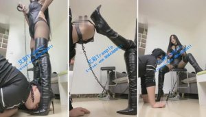 【不美S】舔靴子,耳光,钻胯