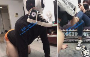 【美离子S】帆布鞋内裤套头棉袜惩罚