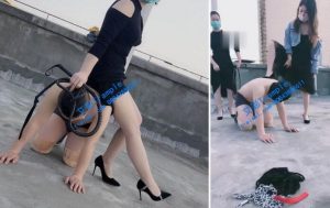 【糖糖&小姨】双S:白天户外圣水各种羞辱玩弄【双视角】