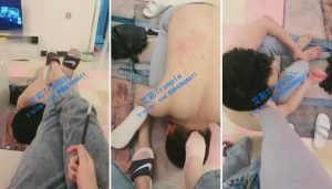 【广州楚楚S】船袜脚踩狗聊天，关狗笼