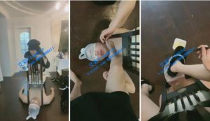 【女暴君】内裤放冰折磨桌椅下的脚垫-97LZTD-1918069
