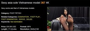 【A&F】Sexy asia sole Vietnamese model 367 4K-97LZTD-1918855