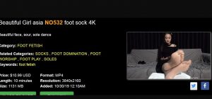 【A&F】Beautiful Girl asia NO532 foot sock 4K-97LZTD-1919889