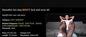 【A&F】Beautiful Girl asia NO477 foot and sock 4K-97LZTD-1919890