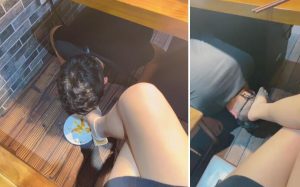 【虞姬S】饭店桌下有条贱狗-97LZTD-1920200