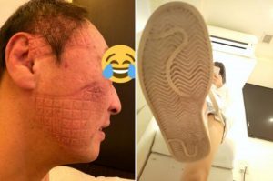 日本变态老伯喜欢被女生踩脸，喜欢让女生在脸上狠踩留下印记-97LZTD-1920292