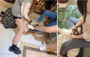 【甜心S】KTV众公主羞辱女M【完整版】-97LZTD-71683