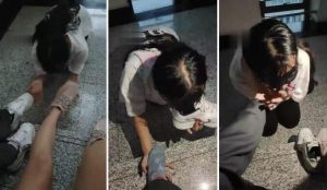 安小可M主人们送我回学校教学楼楼道调我-97LZTD-82115