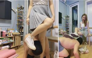 【可可大大】学生帆布鞋脏棉袜羞辱奶狗-97LZTD-82230