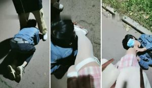糖糖和安蔓公园随机抓路人开发和安蔓一起-97LZTD-82244