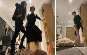 伊茜S丹顶鹤无限全体重深喉踩喉踩脸-97LZTD-82524