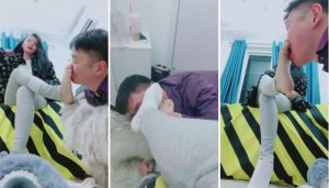上海悠悠S裸足,棉袜,脚耳光,钻胯-97LZTD-82913