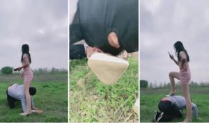 【欣蕊s】户外口水耳光遛狗-97LZTD-833676