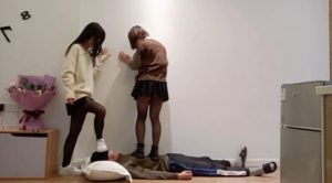 【00后小宛】小宛和新人双人踩踏
