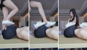芷晴S唯美超近-口水舔小白鞋高跟-97LZTD-833947