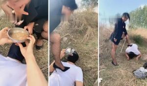 鹿梦兮S户外呕吐圣水全体重踩踏耳光口水-97LZTD-8342229