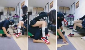 【暴力美学】AJ运动白袜塞嘴羞辱-97LZTD-8342596
