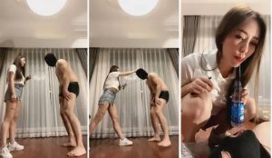 【鹿鹿大人】运动少女小白鞋暴力踢踹-97LZTD-8342785