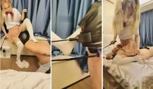 【双子姬】精彩！诱惑！萝莉白丝学生主羞辱狗-97LZTD-8342797