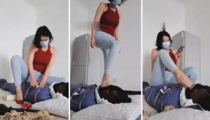【白桃】强制木乃伊-窒息深喉堵鼻孔-97LZTD-8342875