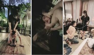 【奈奈】遛双狗-打服好事房客-浴缸浓痰-双狗对淋圣水-97LZTD-8342981