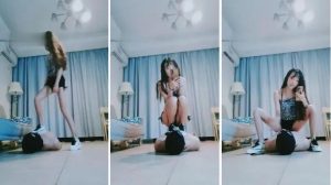 【蝴蝶】帆布鞋-被打哭的弱狗-强制耳光踩踏羞辱-97LZTD-8343035