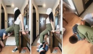【月影儿】羞辱踩踏帆布鞋专场-97LZTD-8343366