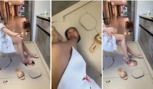 【歌迪丝】囚禁母狗做人体洗脚器-97LZTD-8343587