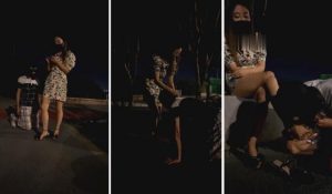 【乔安】户外路人经过也不能停下来舔脚-97LZTD-8343499