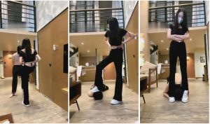 【弯弯小阿姨】捆绑强制小白鞋踢裆-97LZTD-834392