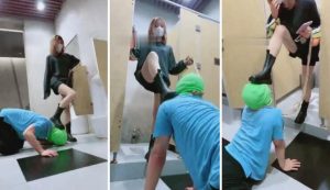 【美离子】超刺激-户外公共厕所公开处刑-97LZTD-834516