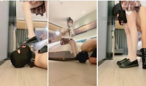 【希希子】JK白丝-语言辱母-白丝夹头-近距离舔脚口水-97LZTD-834556