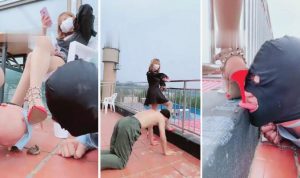 【美离子】精彩刺激-重刑双M天台虐-97LZTD-834612