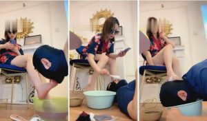 【茹雪】绿帽家奴伺候就寝-97LZTD-834735