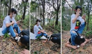 【暴力美学】小树林骑乘舔鞋底遛狗吃泥巴踩头-97LZTD-83505293