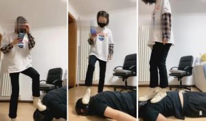 【Q月S】靴下爆踩贱狗脸-97LZTD-83505314