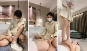 【弯弯小阿姨】小白鞋原味臭丝袜羞辱-97LZTD-83505559