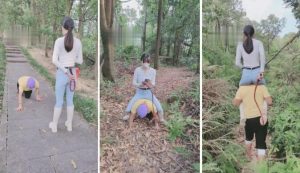 【暴力美学】白靴骑脖子-长靴深喉脚耳光-97LZTD-83505684