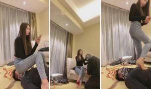 【cici】网红模特暴力踢踹专场-97LZTD-83506031