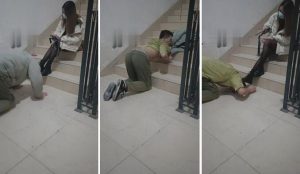 【开发素人】极品黑丝美女首次楼梯tj-97LZTD-83506243