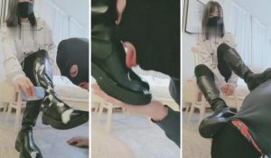 【妮蔻】靴子喂食踹头踩脸耳光-97LZTD-83506429