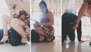 【艾丽莎】羞辱绿帽狗废物-97LZTD-83506444